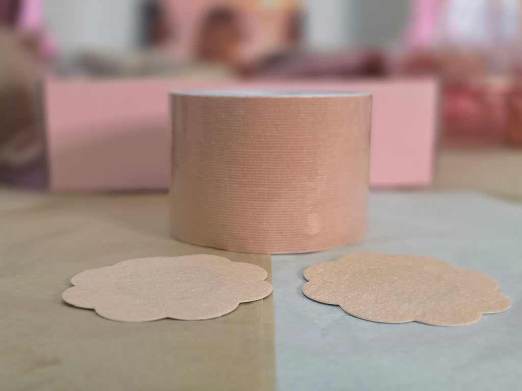 CurveBloom Invisible Lift Tape™ – No-Bra Freedom for Every Outfit