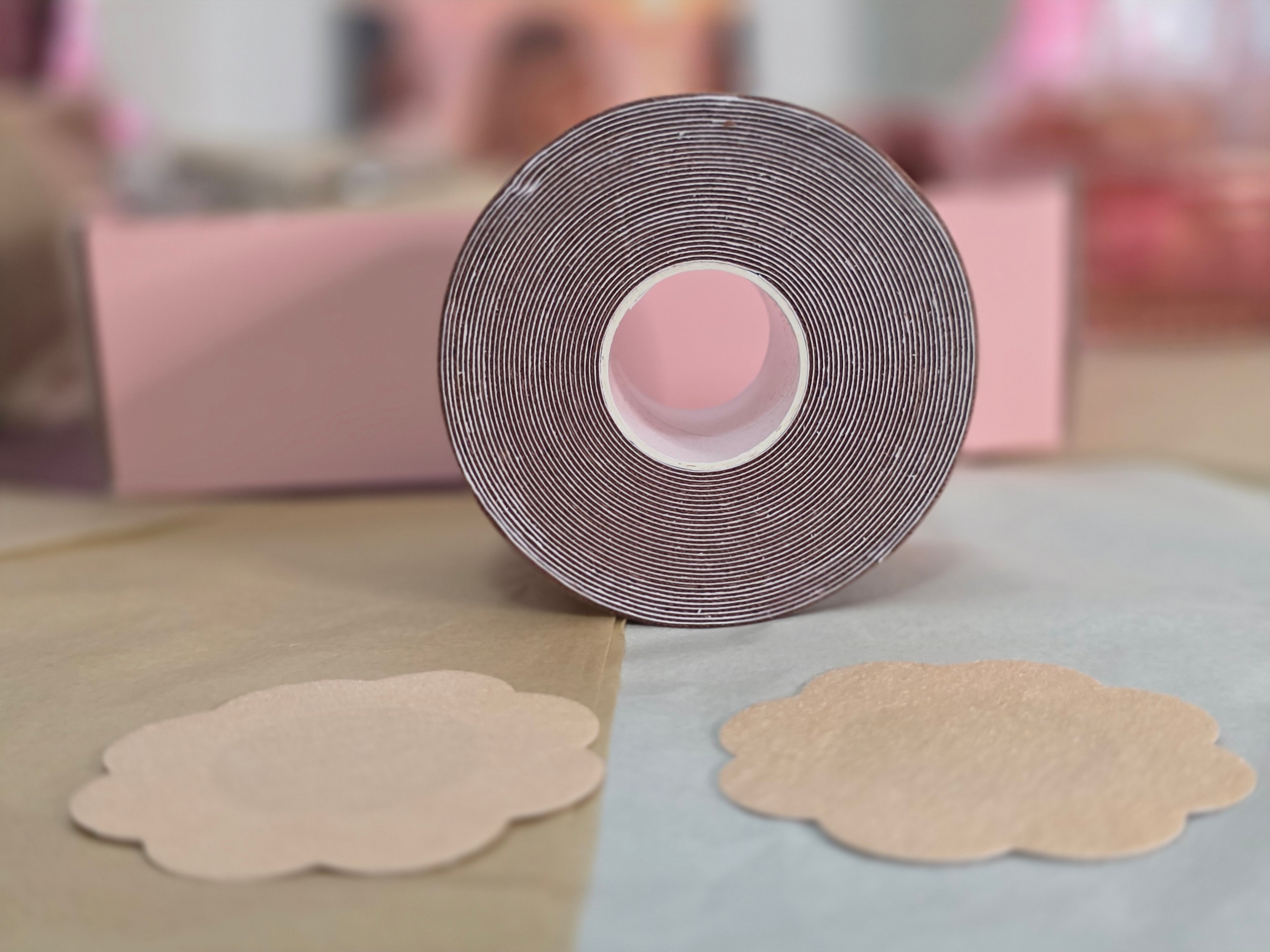 CurveBloom Invisible Lift Tape™ – No-Bra Freedom for Every Outfit